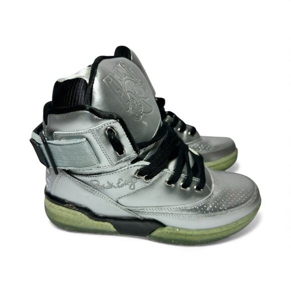 Patrick Ewing 33 Hi High Top Silver Basketball Shoes 1EW90148-057 Men’s size 8 - Picture 3 of 15